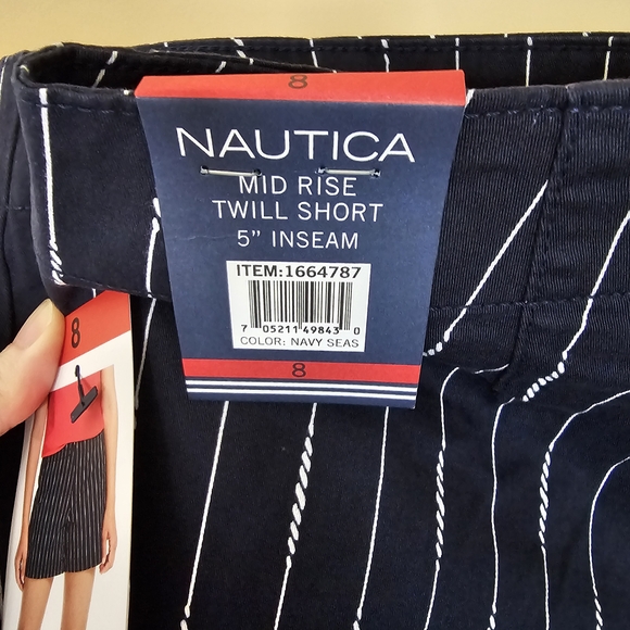 Nautica Pinstripe Shorts - Picture 4 of 7